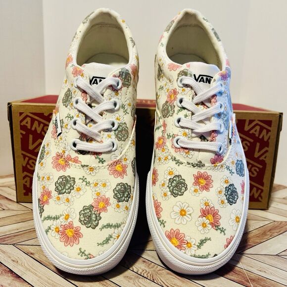 Vans Doheny Desert Floral Marshmallow Womens 6 Sneaker Shoe Low Top VN0A5HYNFS8 - Picture 4 of 10